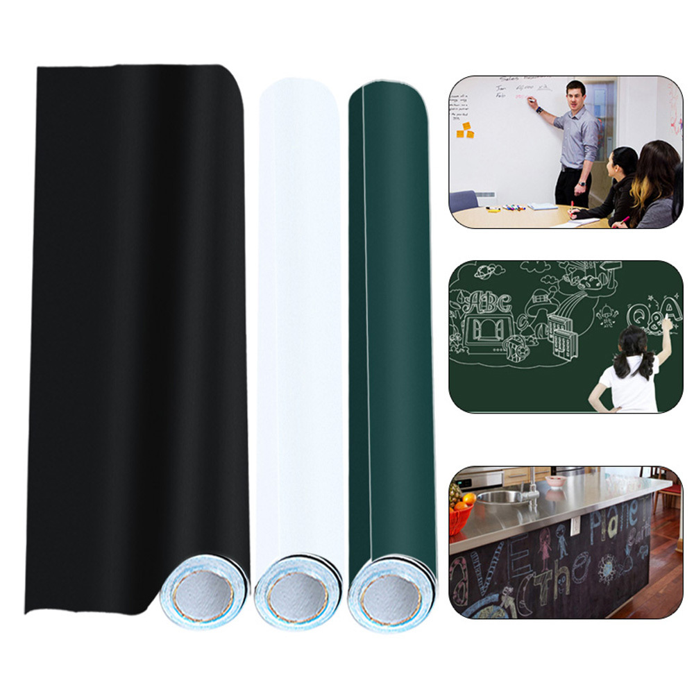 Dry Erase Self Adhesive Chalk Board Wallpaper Magnetic Chalkboard for Wall Removable Blackboard Paper Blackboard Wall Sticker