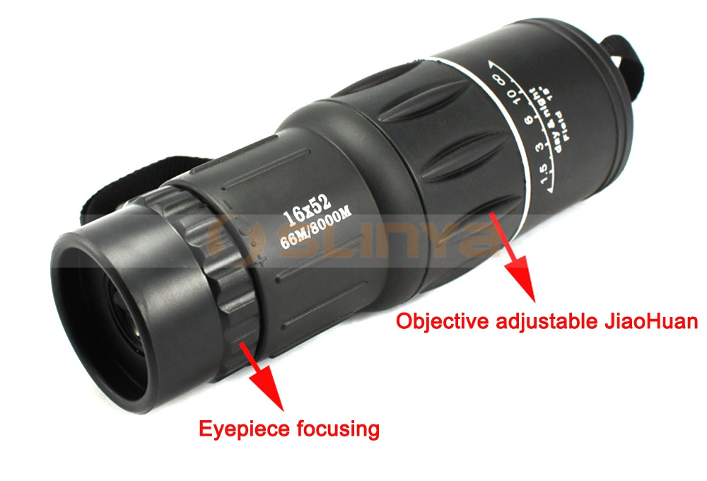 16X52 Night Vision Travel Monocular Outdoor Camping Telescope