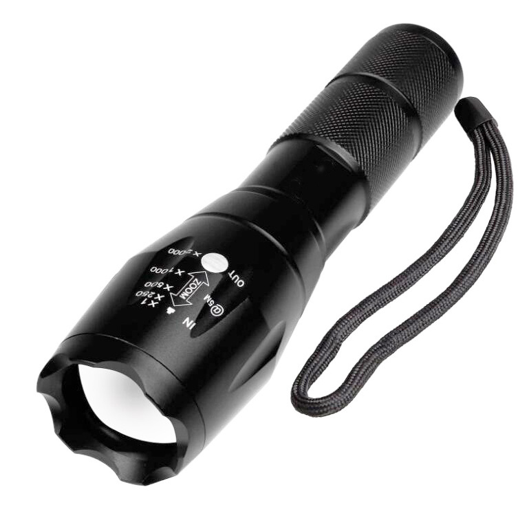 Portable T6 LED Ultra Bright Handheld Tactical Flashlight with Adjustable Focus