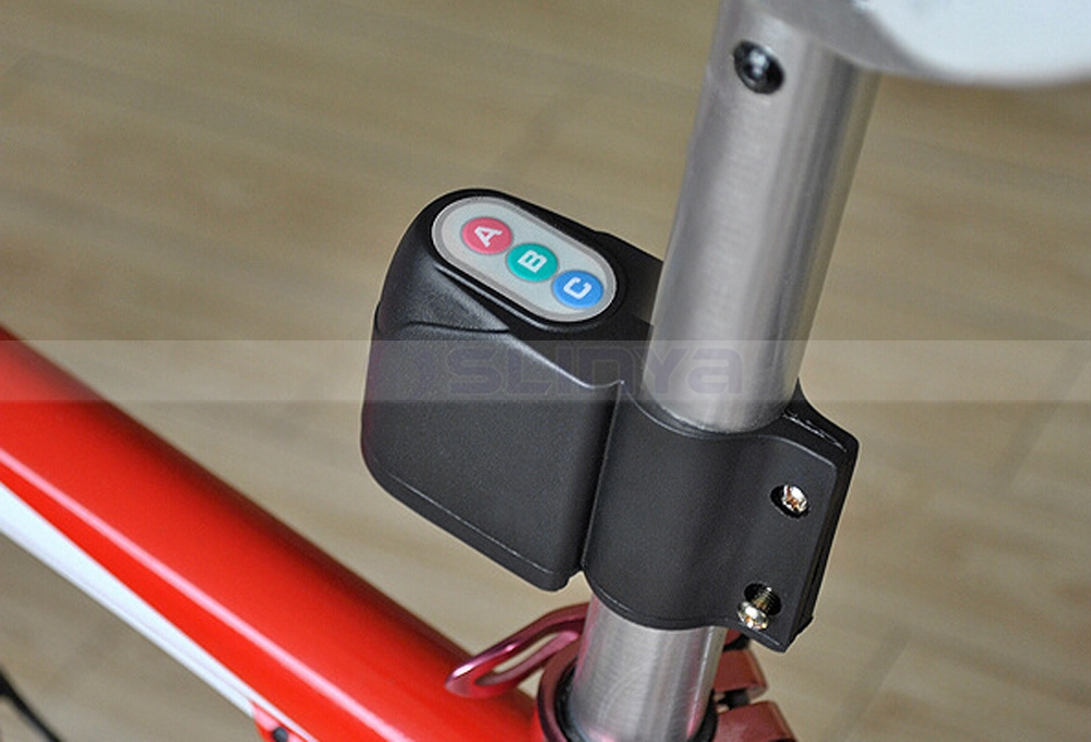 Bike Electronic Lock Safety Alarm Anti-Theft Bicycle Lock For Outdoor Cycling Riding