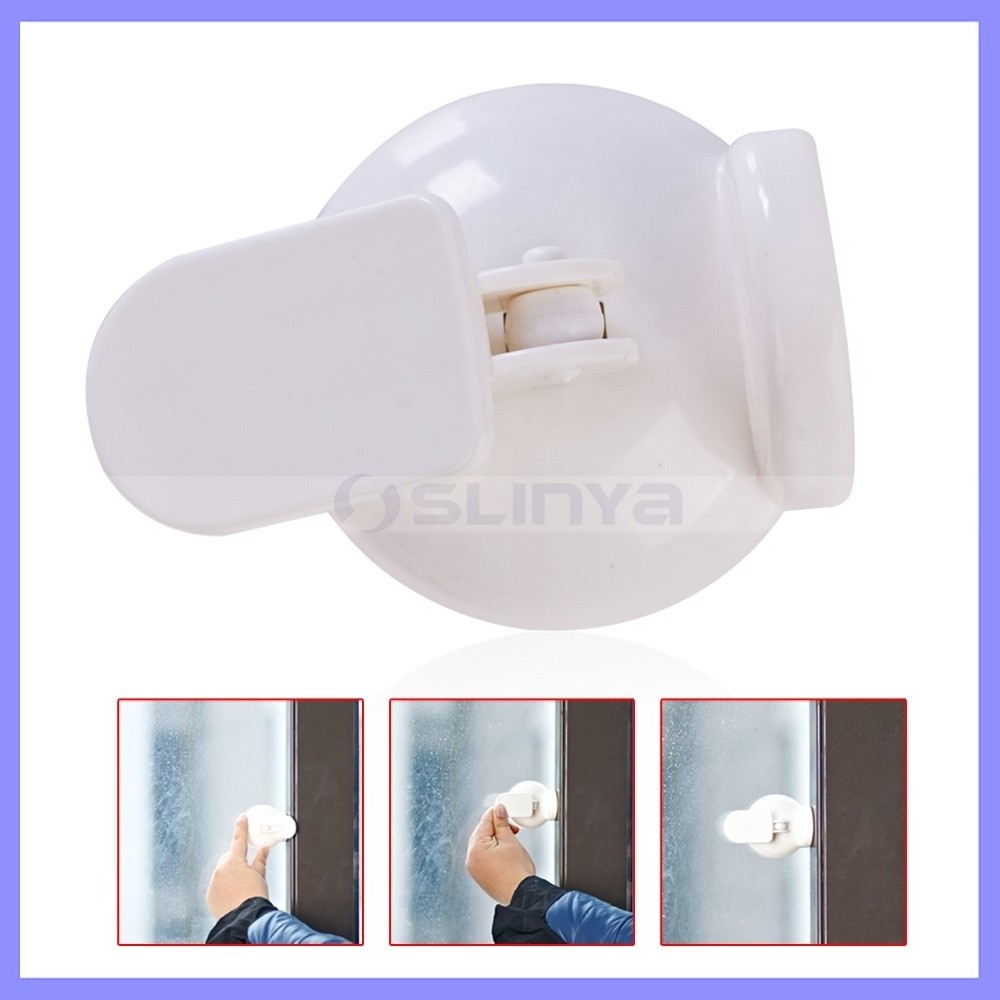 Child Baby Safety Sucker Secure Latch Gate Sliding Doors Window Lock