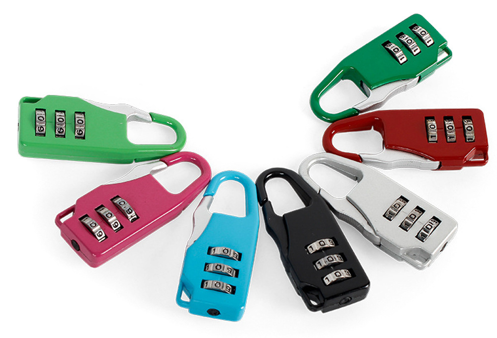 Luggage Padlock Mini Backpack Zipper Lock Suitcase Password Lock