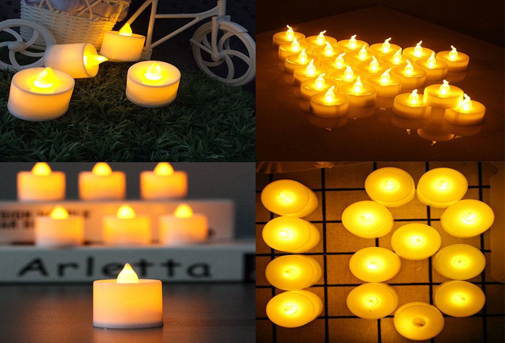 Flameless Led Candle Home Wedding Birthday Party Decor Tea Light