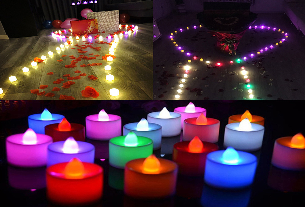 Flameless Led Candle Home Wedding Birthday Party Decor Tea Light