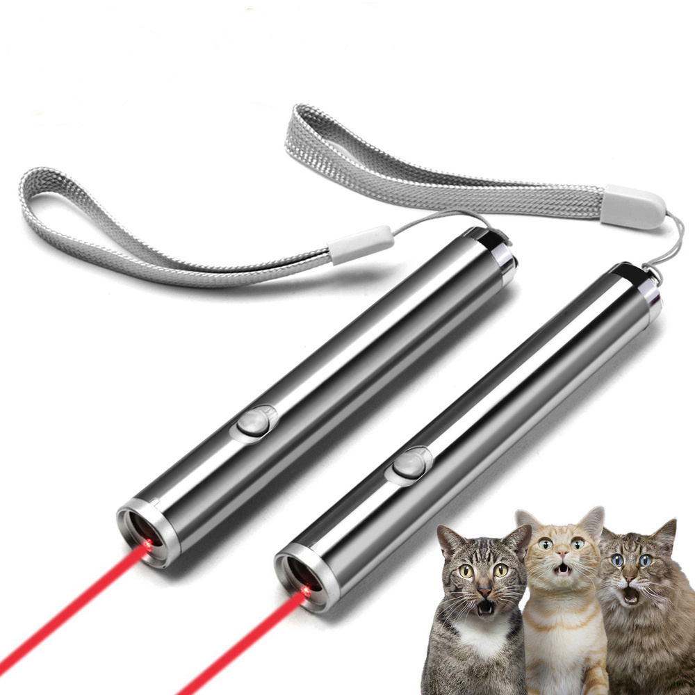 AA Battery Cat Chaser Toy 2 in 1 Multi Function LED Laser Pointer Light Pen