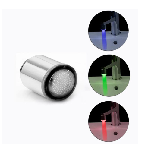 Hight Quality Temperature Control RGB Water Glow LED Faucet Light