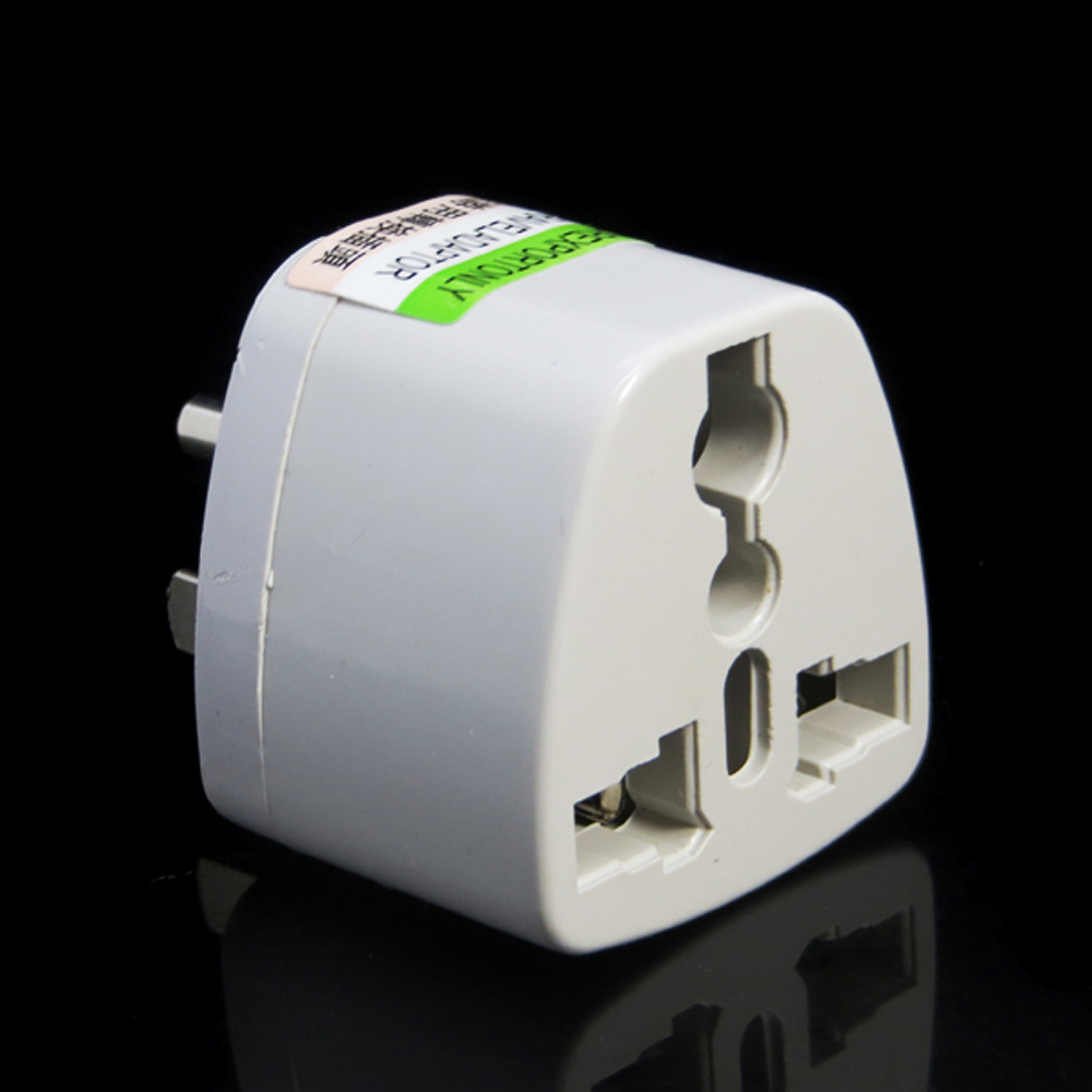 Steel Material Cheap 3-pin Universal AC USA Travel Adapter, Universal to USA Plug Adaptor with Ground Plug