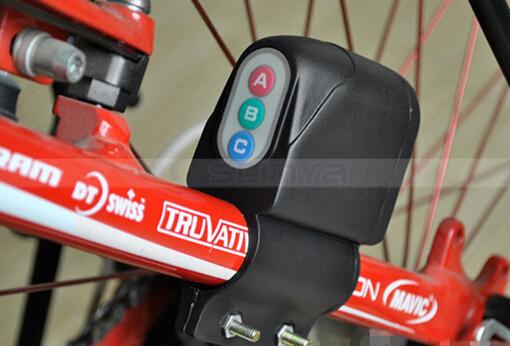 Bike Electronic Lock Safety Alarm Anti-Theft Bicycle Lock For Outdoor Cycling Riding