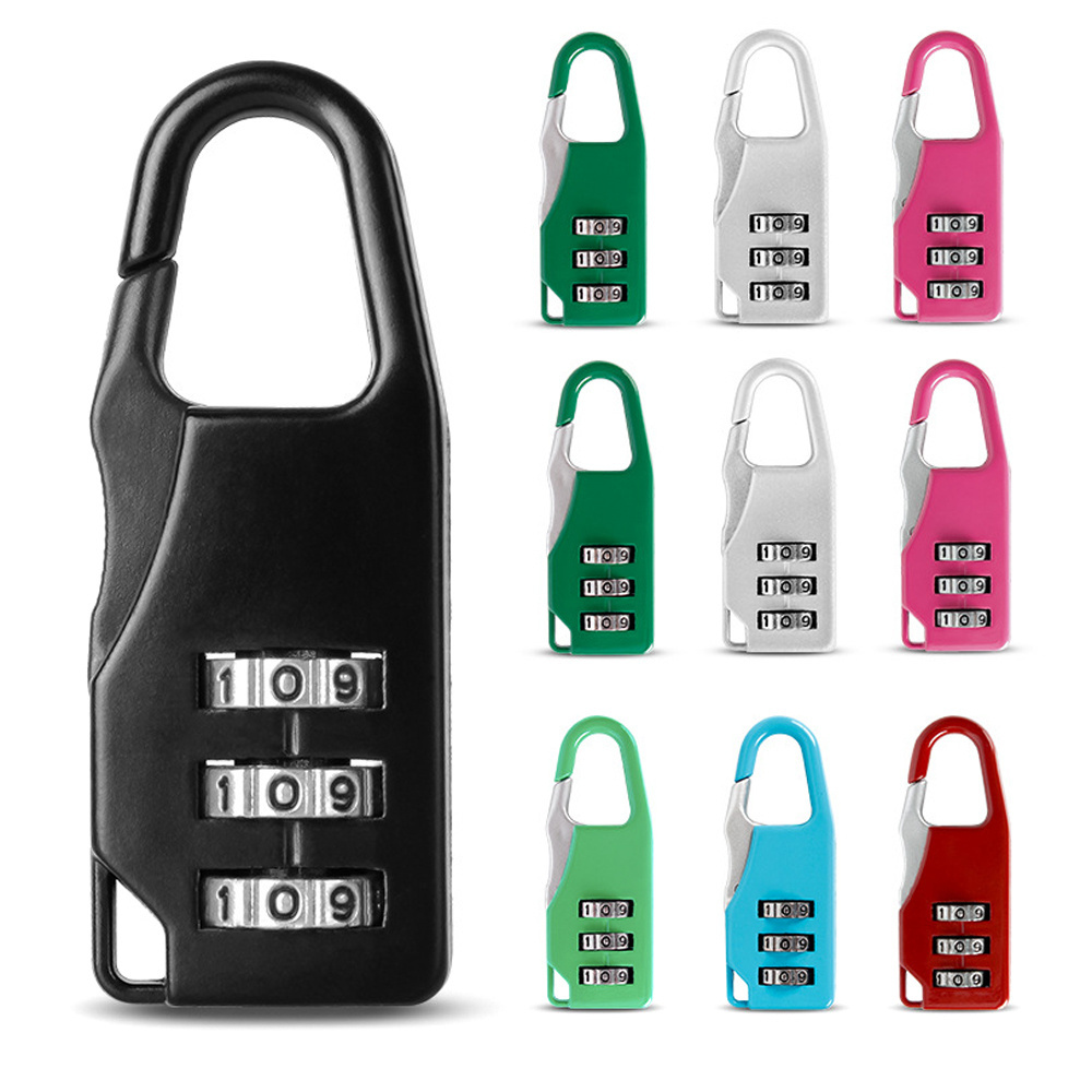 3 Digit Combination Password Luggage Code Lock Mini Suitcase Lock For Travel