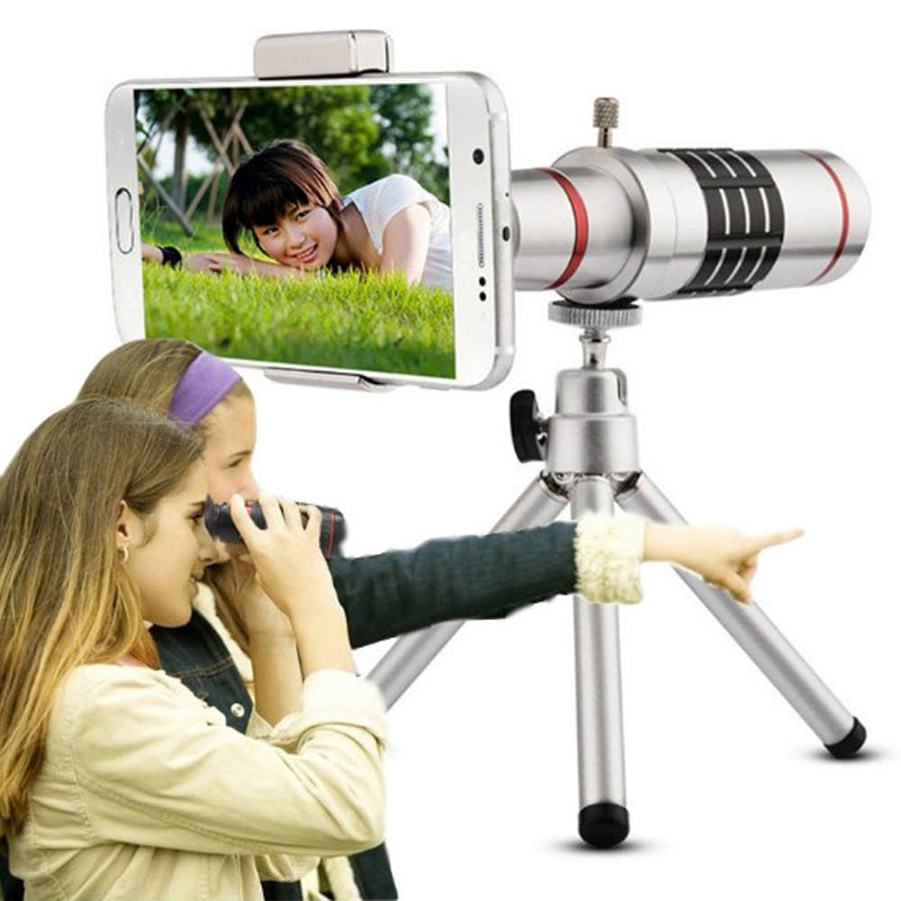 18x Zoom Lens For Iphone Mobile Phone Lens With Tripods Universal Clip Professional HD Phone Camera Lens