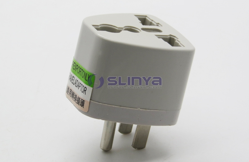 Steel Material Cheap 3-pin Universal AC USA Travel Adapter, Universal to USA Plug Adaptor with Ground Plug