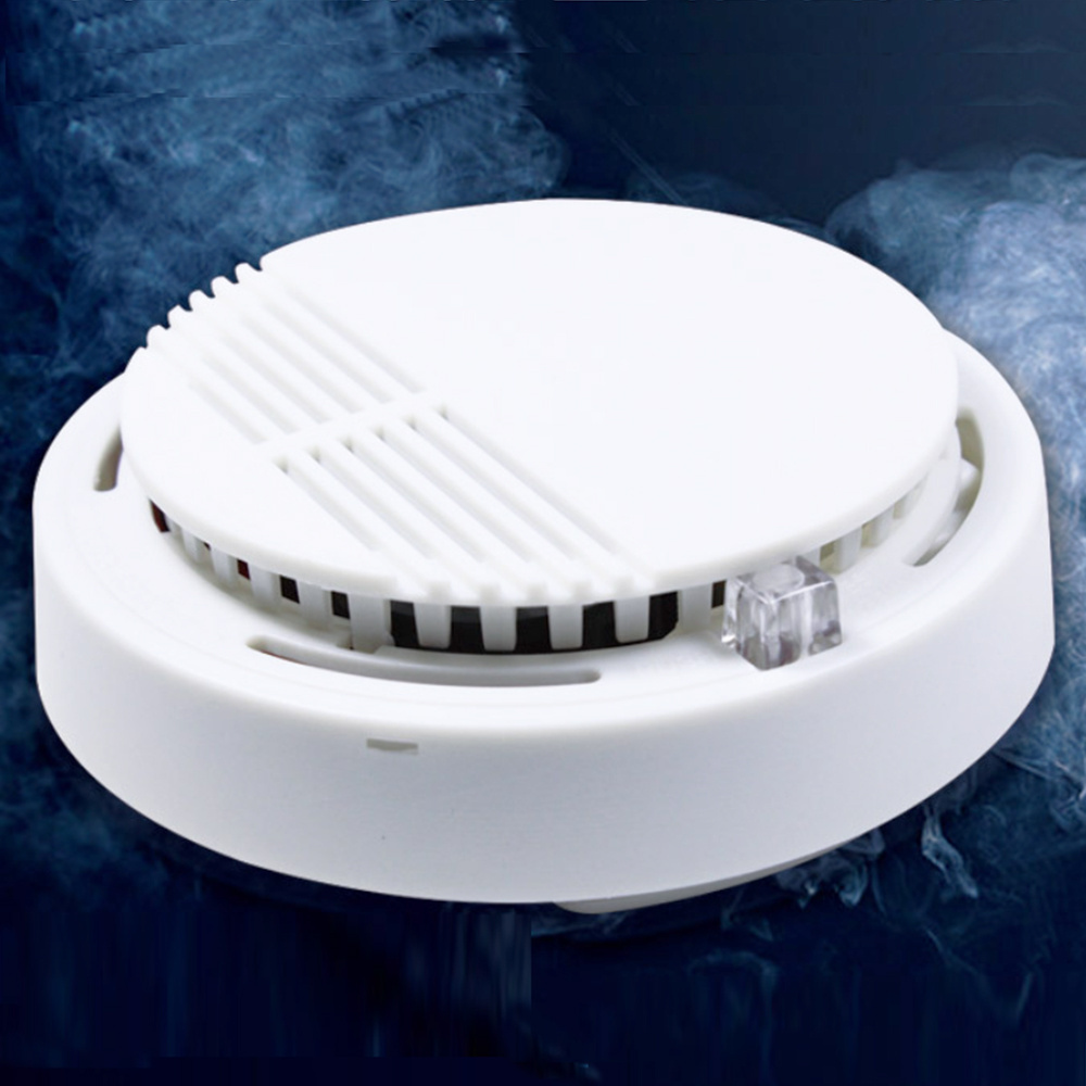 9V DC House Room Fire Sensor Detector Security Alarm Wireless Smoke Detector