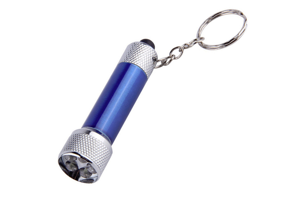 Aluminum Keychain 5 LED Mini Flashlight Light Portable Camping Lamp