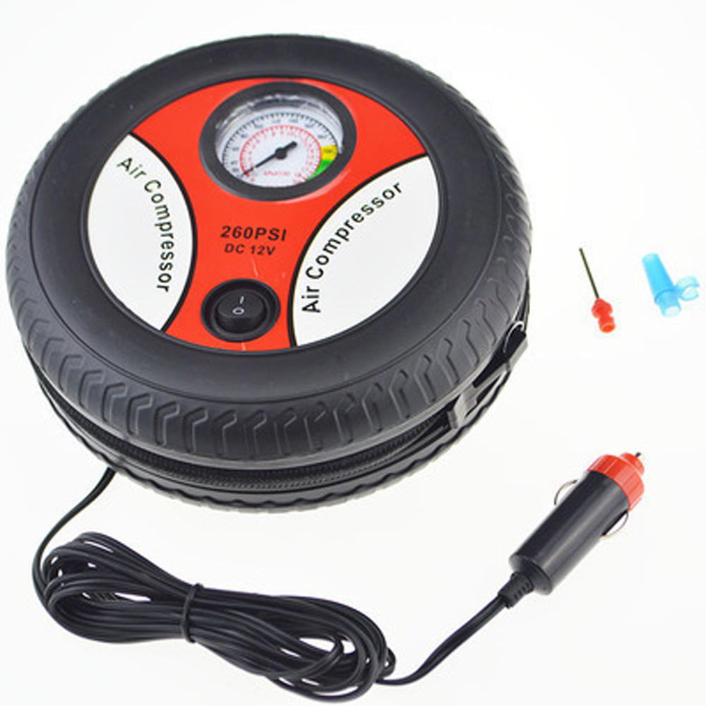 Car Tire Inflation Pump 260PSI 12V Auto Pump Electric Tire Inflator