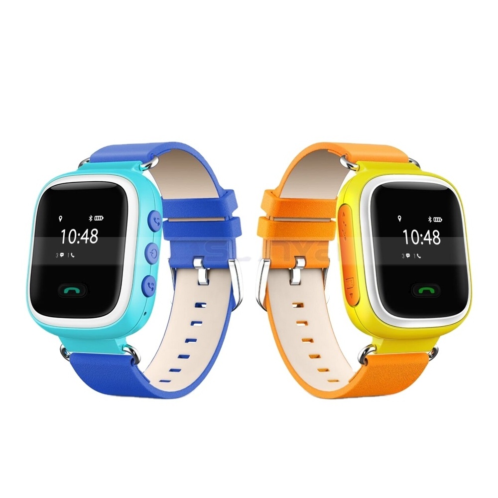 SLINYA Colorful Child GPS Cell Phone Leather Talking Waterproof Watch For Kid Phone Wrist Watch