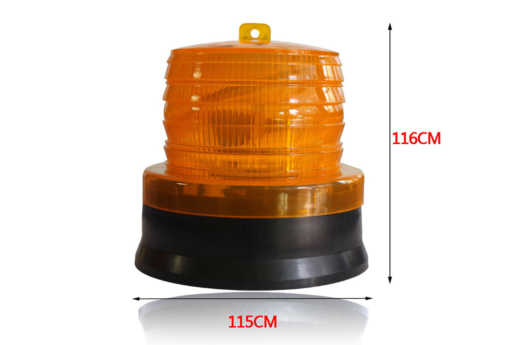 Solar Power LED Waterproof Flash Indicator Lamp Beacon Warning Light