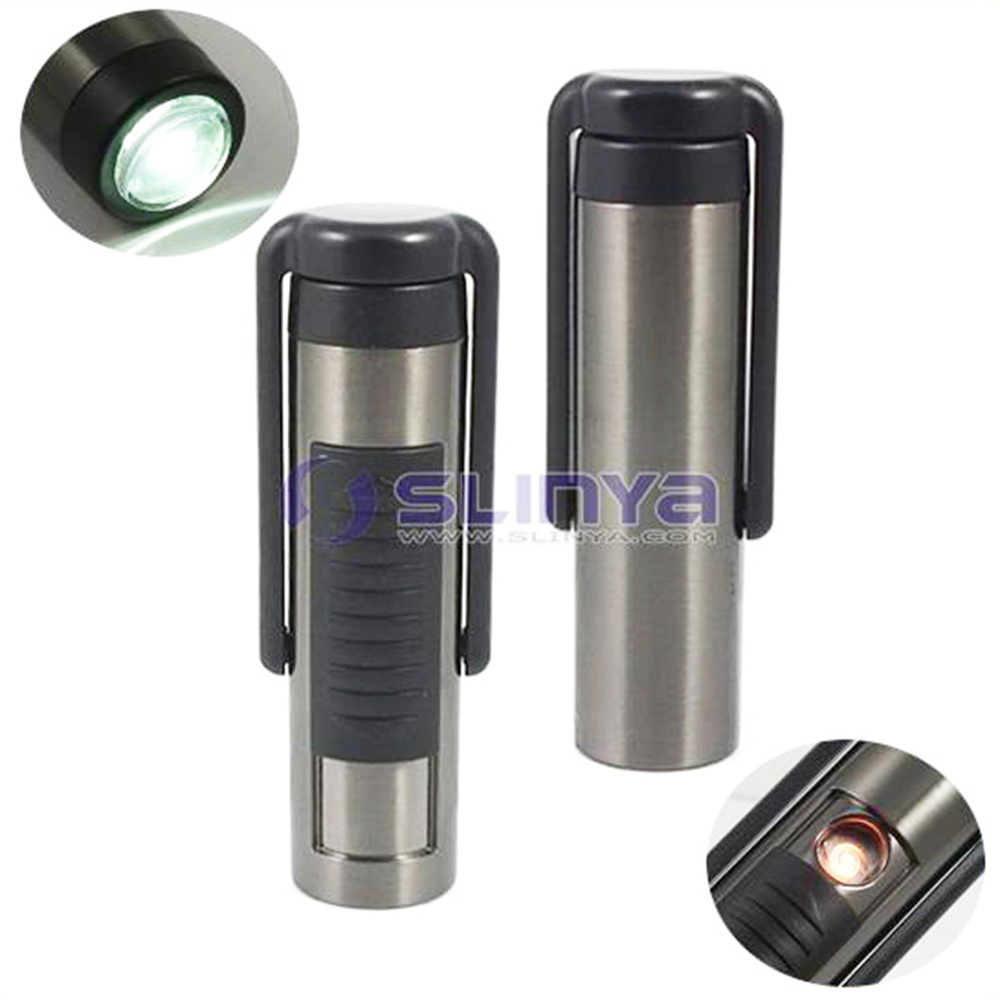 USB Lighter With LED Light USB Rechargeable Electronic Cigarette Lighter