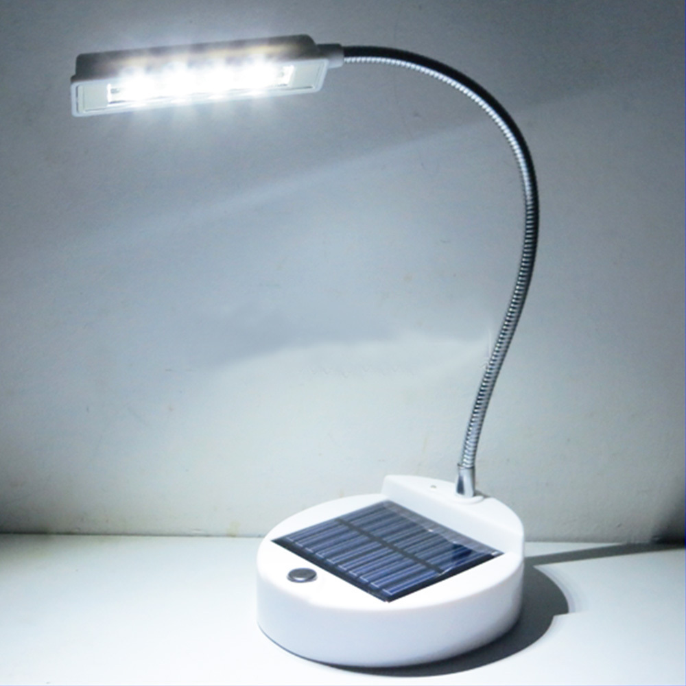 4 LED Solar Light Table Desk Solar Lamp Reading Light