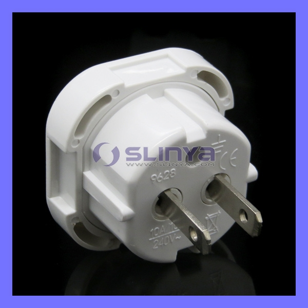 10A/16A 240V UK To US Power Socket Plug US Travel Plug Adapter With Safety Shutter