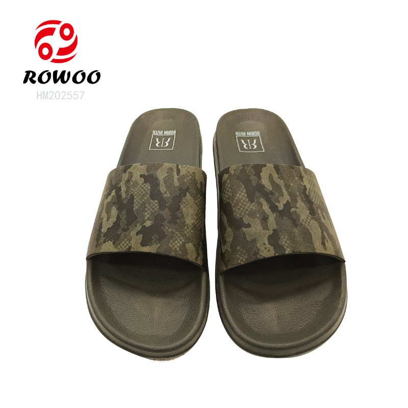 New Custom Slide Sandal Pu Soft High Quality Custom Beach Slipper Low Price Non Slip Home Shoes