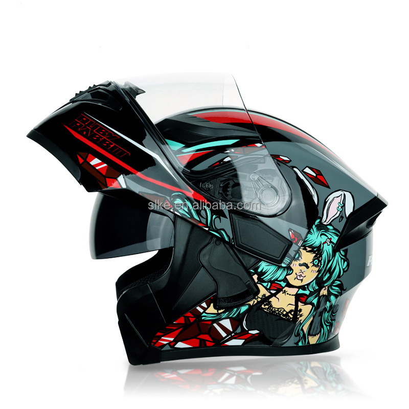 JK902 Jiekai DOT Safety High Quality Moto Helmet Full Face Double Lens Motorcycle Flip-up Helmets