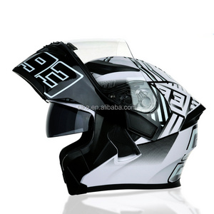 JK902 Jiekai DOT Safety High Quality Moto Helmet Full Face Double Lens Motorcycle Flip-up Helmets