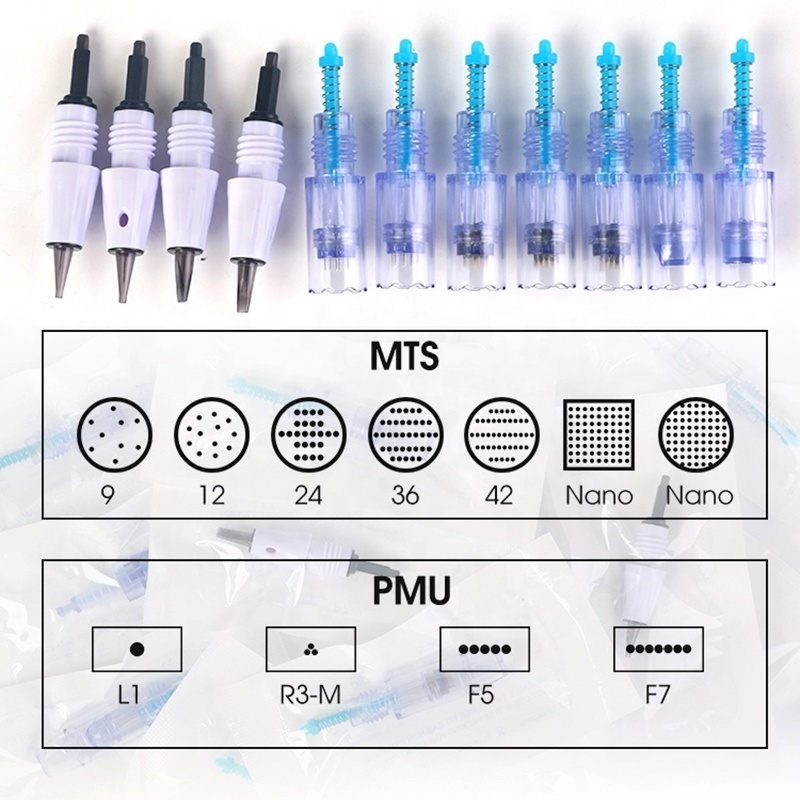 Screw Tattoo Needle Cartridges 1/3/5/7 White Artmex Needles For Tattoo Machine V6 V8 V9 V11 Eyebrow Lips Temporary Tattoos