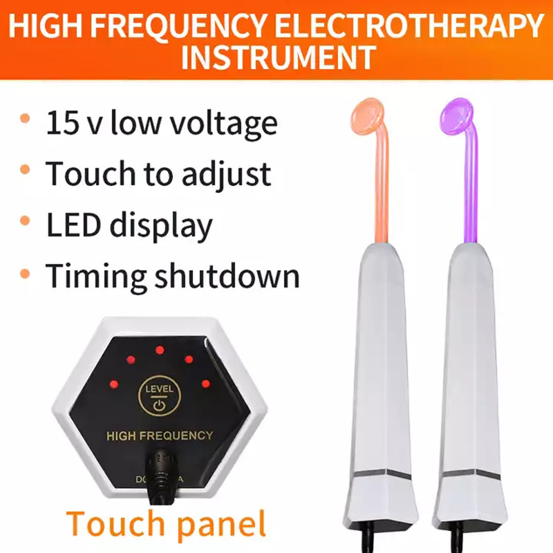 Hot Selling 7 in 1 High Frequency Face Violet Wand For Anti-wrinkles Skin   Rejuvenation Acne Hair Treatment Electrotherapy Comb