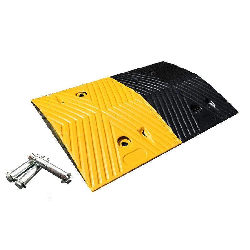 Factory price wholesale Vietnam Road rubber speed bumps Traffic safety features Driveway rubber speed humps