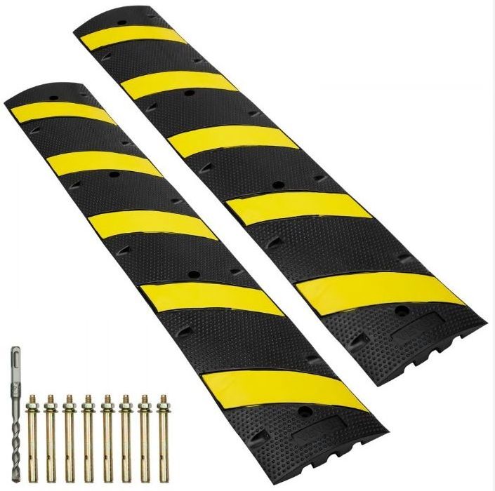 Hot sale 2023 - Rubber speed bumps thickening road parking ramp cushioning damper plate traffic speed humps