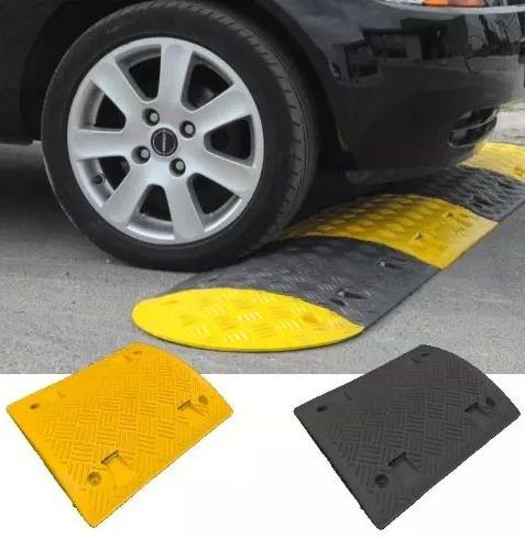 Hot sale 2023 - Rubber speed bumps thickening road parking ramp cushioning damper plate traffic speed humps