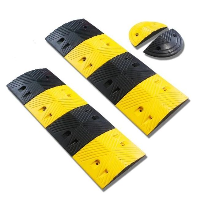 Hot sale 2023 - Rubber speed bumps thickening road parking ramp cushioning damper plate traffic speed humps