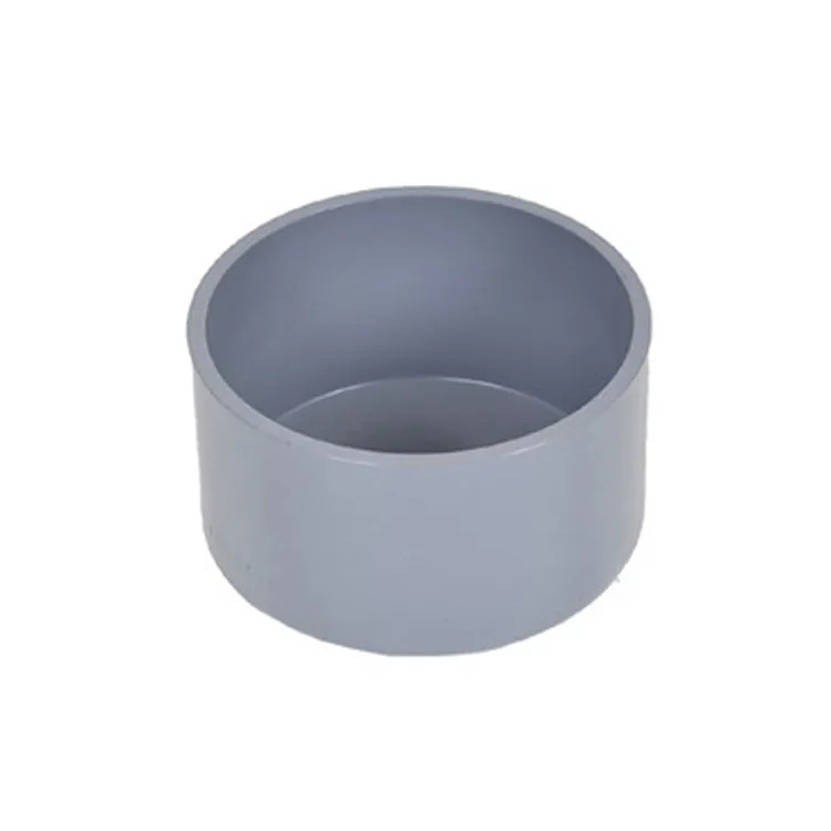 6 10 12 16 inch 20mm 50mm 75mm 110mm 150mm 200mm 315mm upvc plastic pvc round pipe fitting female end cap for pvc water pipe