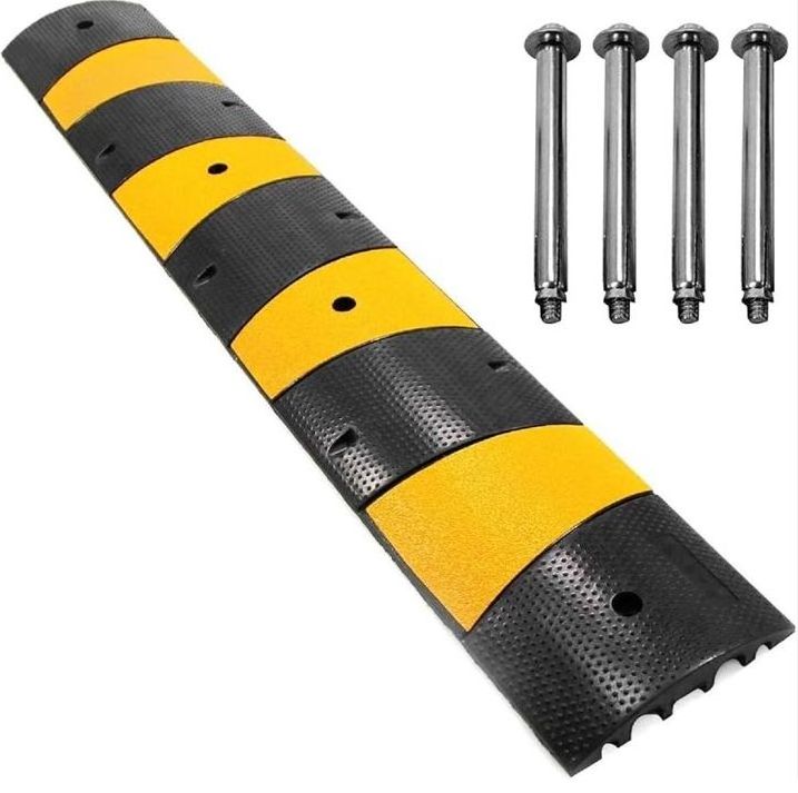 Hot sale 2023 - Rubber speed bumps thickening road parking ramp cushioning damper plate traffic speed humps