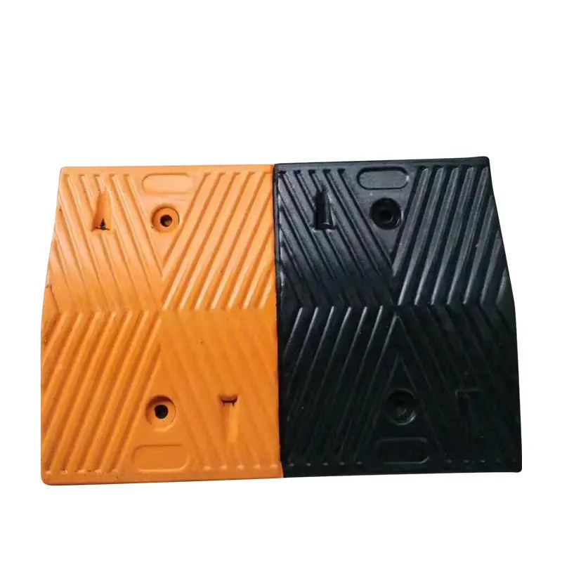 Factory price wholesale Vietnam Road rubber speed bumps Traffic safety features Driveway rubber speed humps