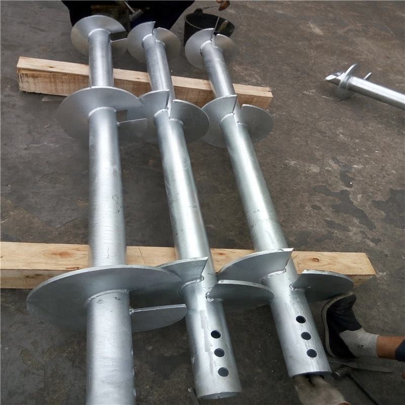 High quality  - Hot Dip Galvanized Carbon Steel Helix Piers For Solar Panel System - made in Vietnam