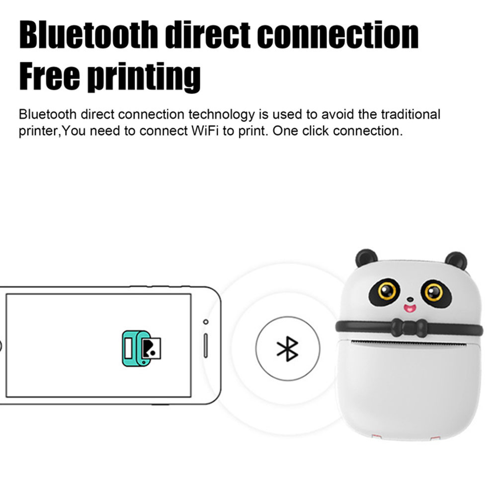 Smartphone Mini Photo Printer Thermal Printer Pocket Note Receipt Printer 57mm For Child Painting Women Men Gift