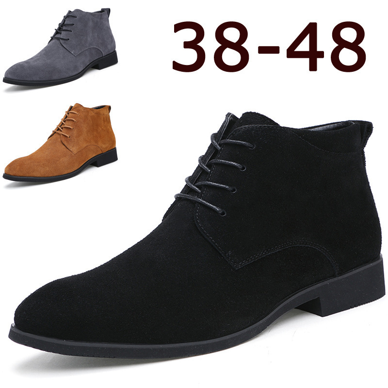 sh10354a 2023 Winter wholesale high cut mens shoes boots leather size 48 autumn boots for men