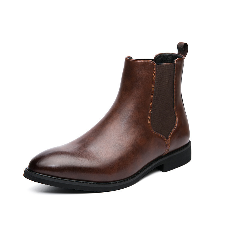 sh12449a Slip on men boots 2023 winter chealsea boots men