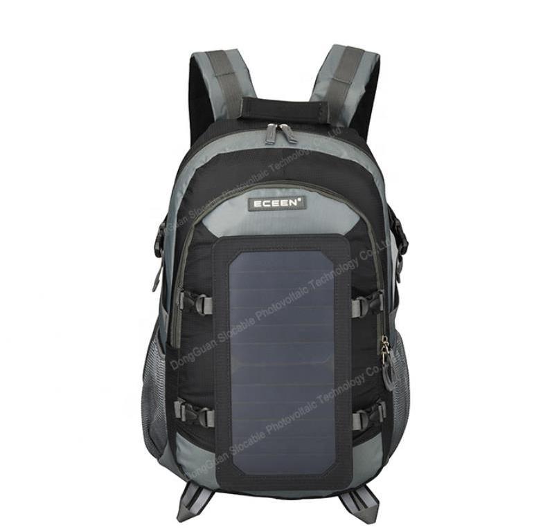 Slocable Battery Powered Backpack Vacuum Cleaner Solar Backpack With 6.5 W Solar Panel