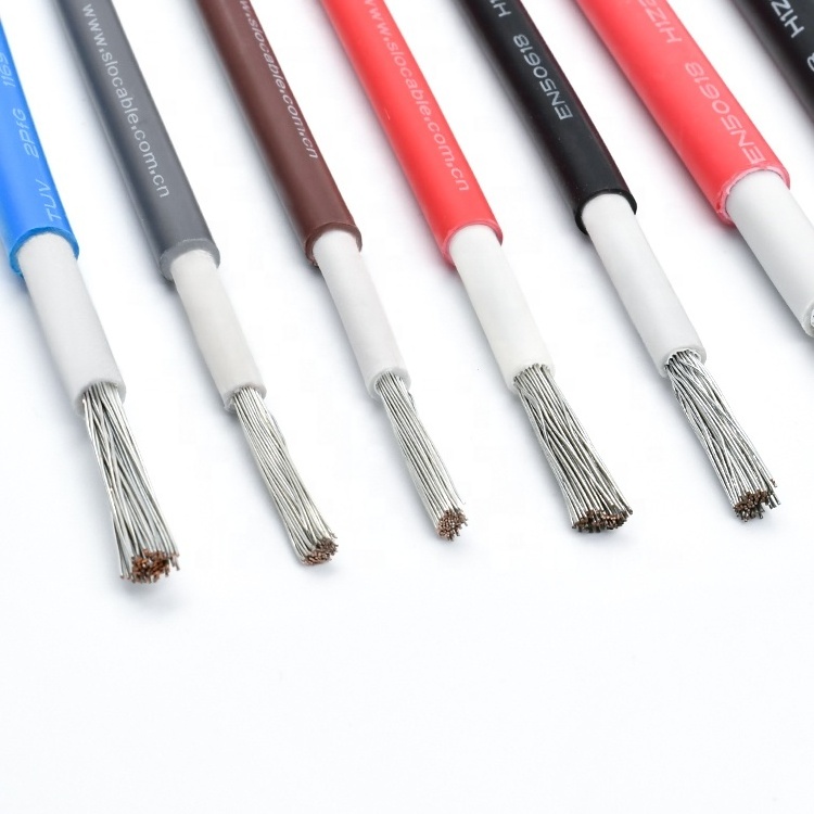 Factory High Quality TUV CE certification PV Cable Fire Resistant Cables Single/Twin Core DC Solar Cable