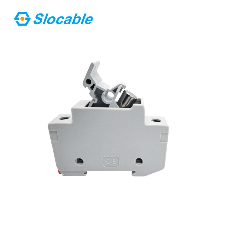 Slocable TUV CE Quality Approved Solar PV System DIN rail fuse carrier 32A with fuse 10A