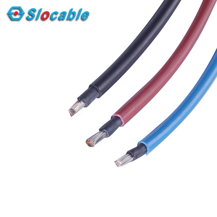 Slocable Advanced 1500V TUV CE Certificated DC Single Core 4mm2 Placa Solar Cable