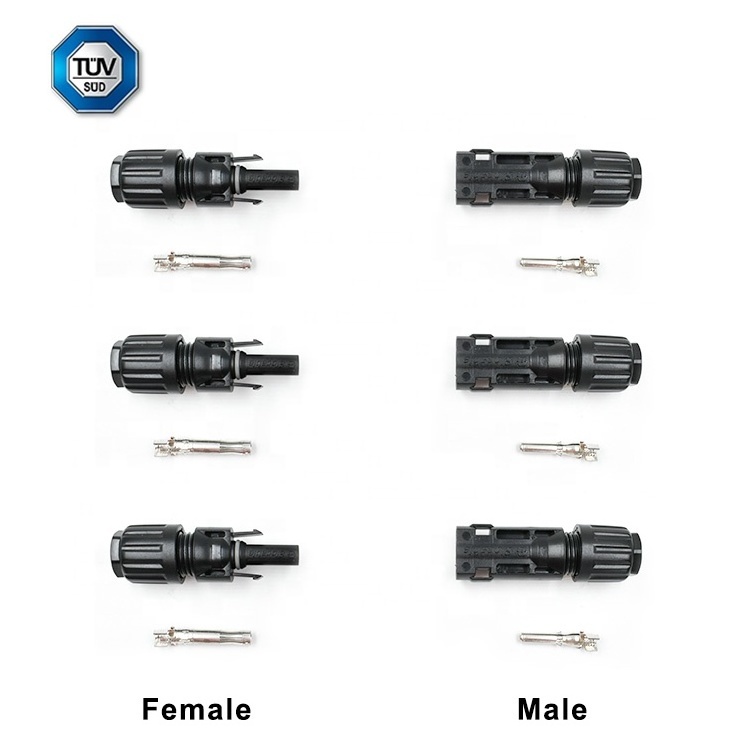 IP68 Waterproof TUV approved 40A 1500V dc solar mc wire connectors for solar energy system