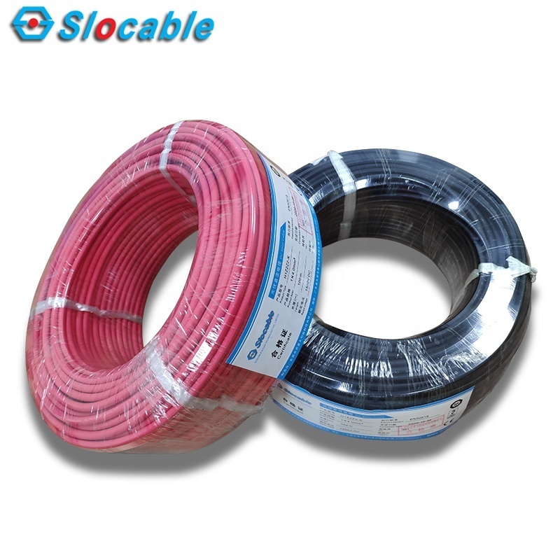 Factory High Quality TUV CE certification PV Cable Fire Resistant Cables Single/Twin Core DC Solar Cable