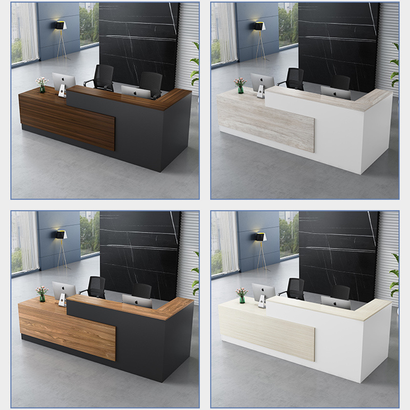 QT-08 escritorio office furniture desk tables set oficina scrivania rezeption modern front desk reception desk