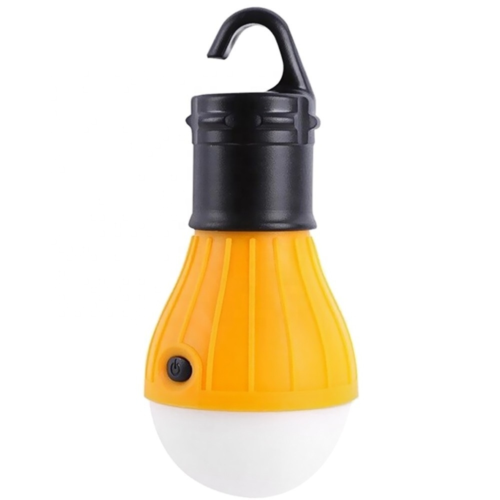 Portable Battery Powered Hanging Tent Lamp Emergency LED Camping Bulb Light Camping Lantern with Three Speed Mode