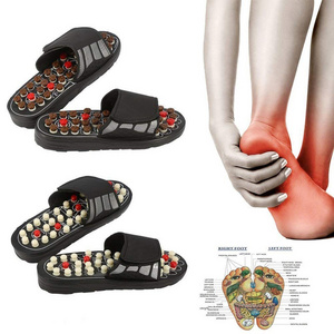 New Massage Shoes Pedicure Acupressure Foot Slippers Home Healthcare Spring Acupoint Adult Slipper