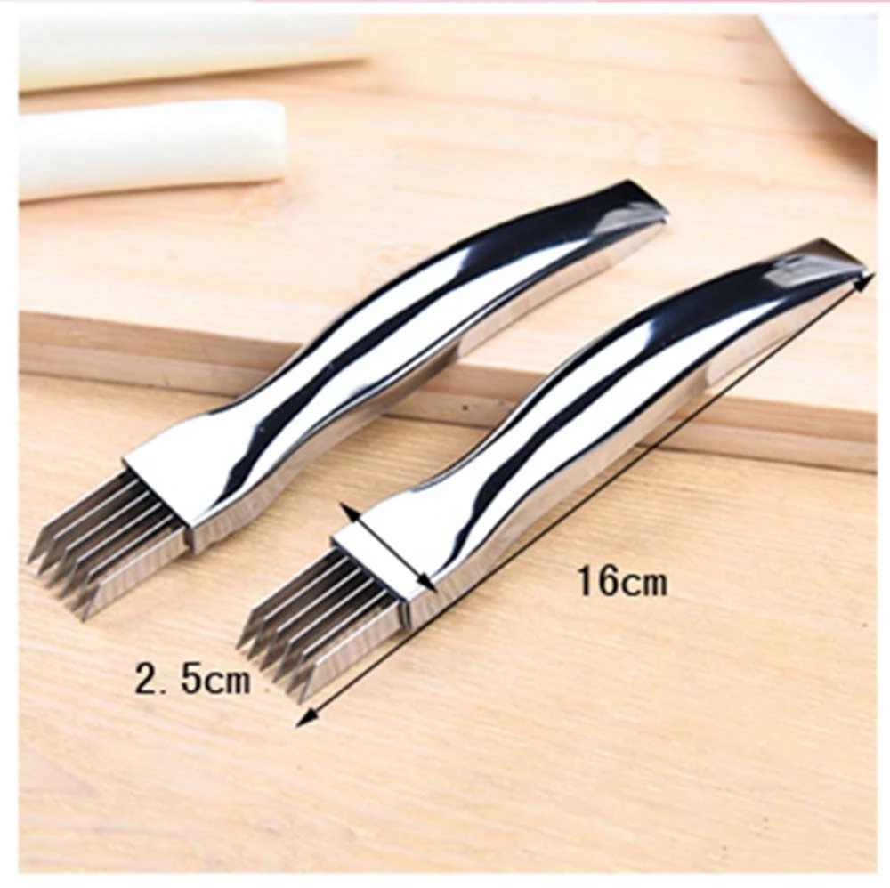 Premium High Quality Stainless Steel Green Onion Slice Cutlery Vegetable Cutter Shred Sharp Scallion Cutter Knife Kitchen Tools