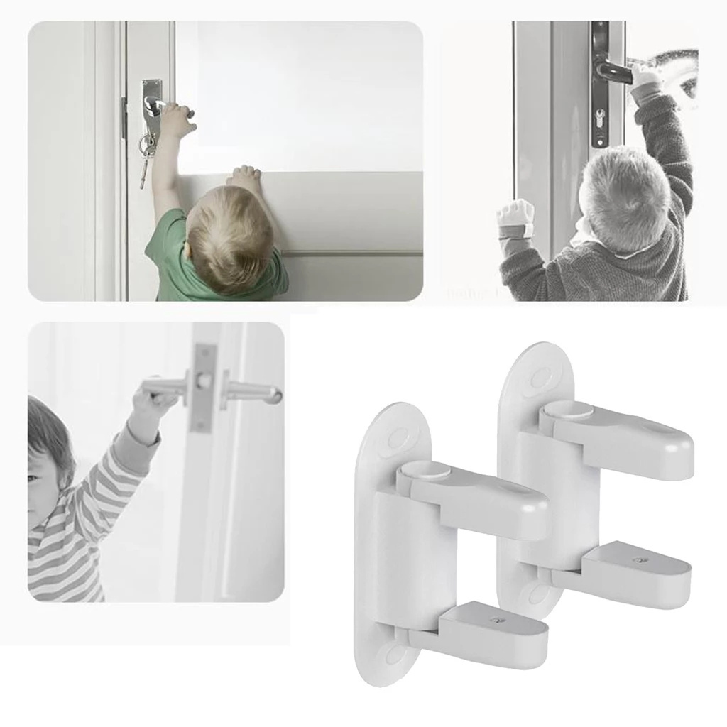 Door Lever Lock for Home Universal Professional Children Kids Safety Doors Handle Locks Baby Anti-open Protection Device